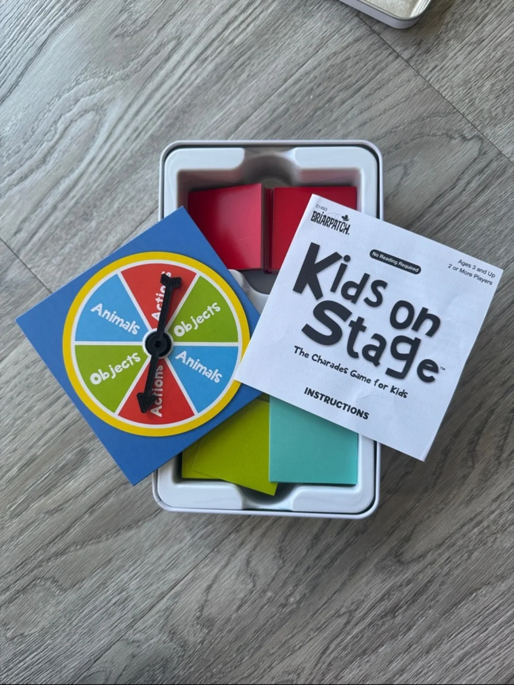 Briarpatch Kids on Stage Charades Game for Kids - White
